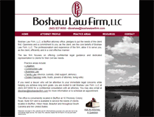 Tablet Screenshot of boshawlawfirm.com